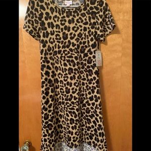 Lularoe Carly Leopard Dress. XS. NWT